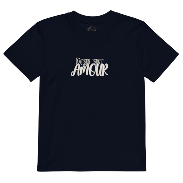 kids-organic-cotton-mini-creator-2.0-t-shirt-french-navy-front-69d413a6eaca6 T-shirt Enfant Dieu est Amour