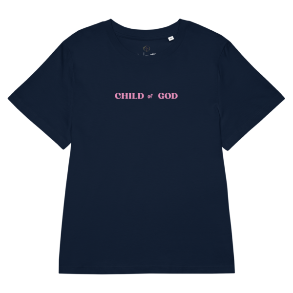 womens-organic-ribbed-neck-stella-muser-t-shirt-french-navy-front-69d2a8fca20a4 T-shirt Child of God