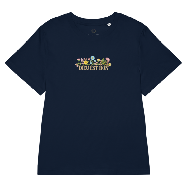 womens-organic-ribbed-neck-stella-muser-t-shirt-french-navy-front-69d2b0745512c T-shirt Dieu est Bon