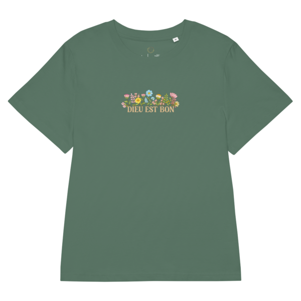 womens-organic-ribbed-neck-stella-muser-t-shirt-green-bay-front-69d2b07455651 T-shirt Dieu est Bon